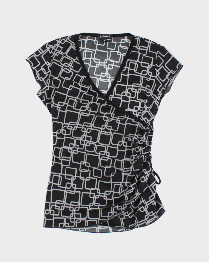 Vintage Y2k 00s Le Chateau Ruched Side Top - S