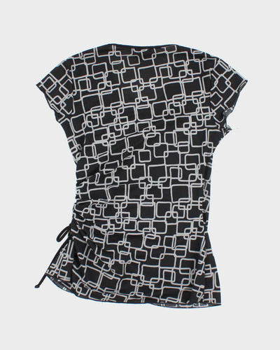 Vintage Y2k 00s Le Chateau Ruched Side Top - S