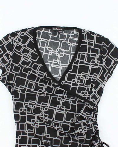 Vintage Y2k 00s Le Chateau Ruched Side Top - S