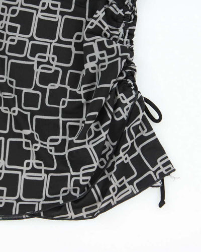 Vintage Y2k 00s Le Chateau Ruched Side Top - S