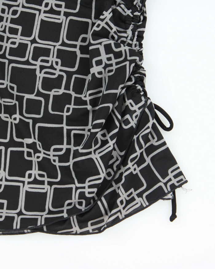 Vintage Y2k 00s Le Chateau Ruched Side Top - S