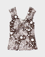 Vintage Y2k 00s Suzy Pattern Top - S
