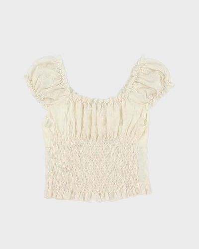 Vintage Y2k 00s YI Duo Milkmaid Top - S