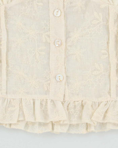 Vintage Y2k 00s YI Duo Milkmaid Top - S