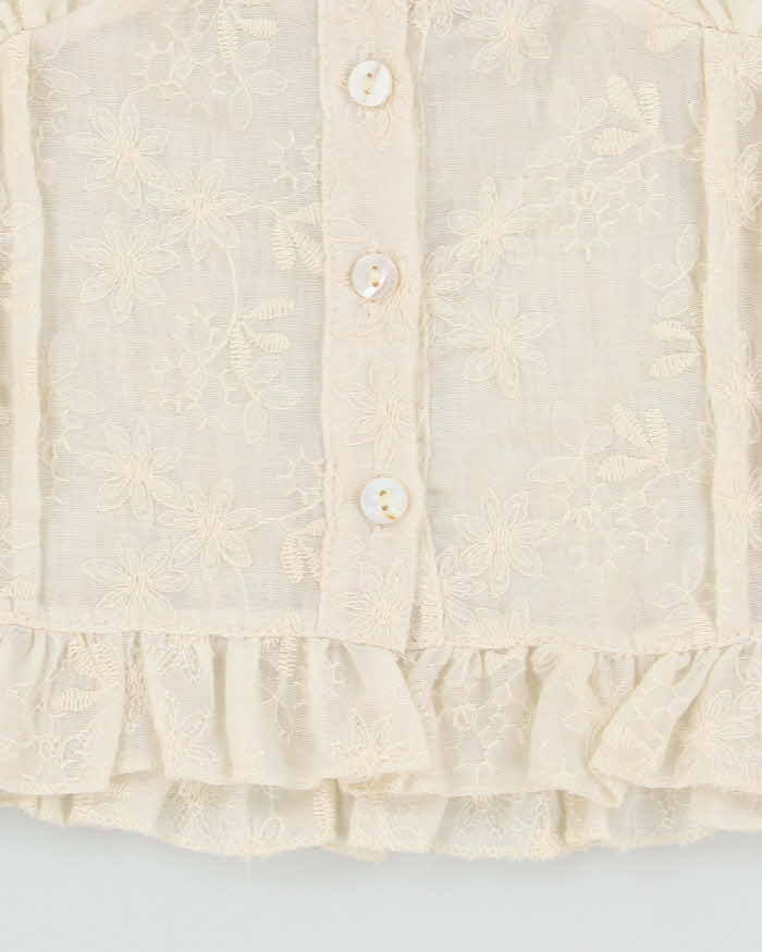 Vintage Y2k 00s YI Duo Milkmaid Top - S