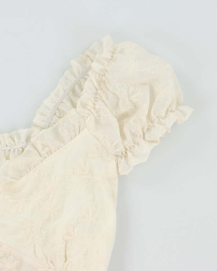 Vintage Y2k 00s YI Duo Milkmaid Top - S