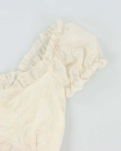 Vintage Y2k 00s YI Duo Milkmaid Top - S