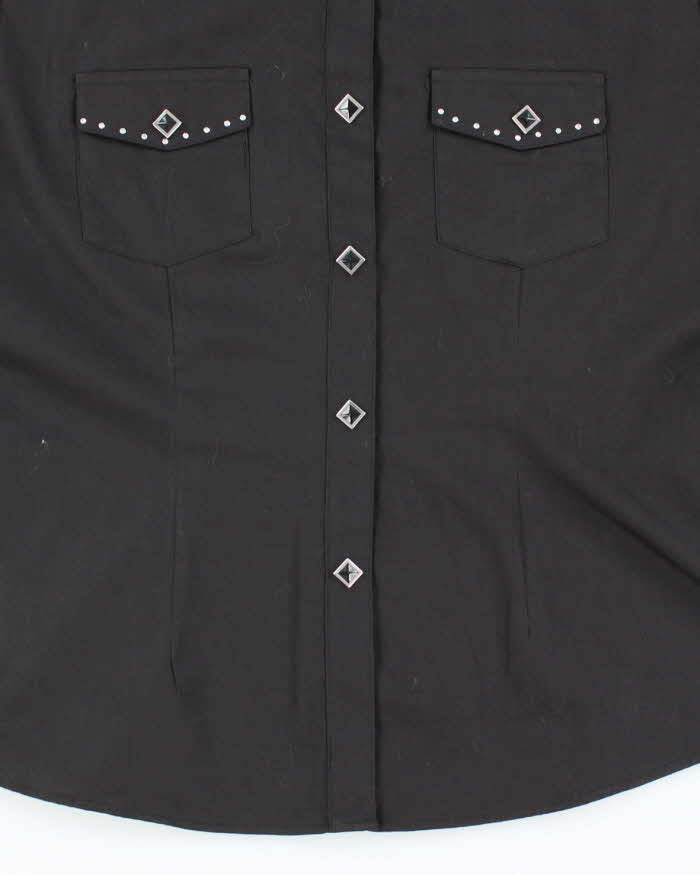 Vintage Y2k 00s Panhandle Slim Rhinestone Blouse - M