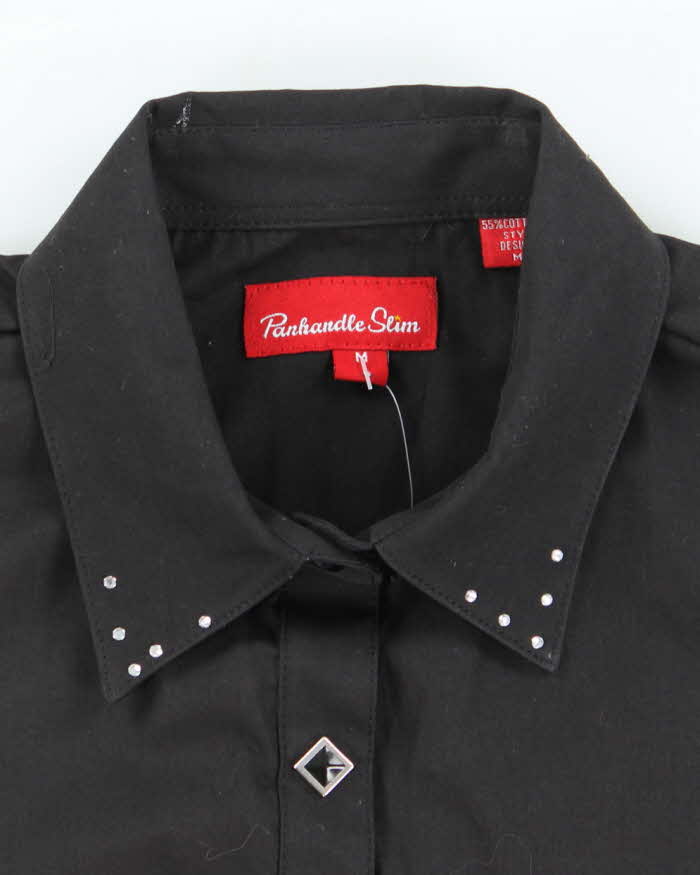 Vintage Y2k 00s Panhandle Slim Rhinestone Blouse - M