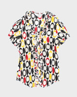 Vintage Y2k 00s Allison Taylor Sheer Ruffle Blouse - M
