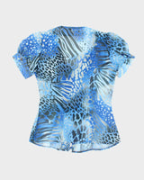 Vintage Y2k 00s Tulika Sheer Ruffle Blouse - XS