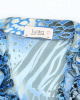 Vintage Y2k 00s Tulika Sheer Ruffle Blouse - XS