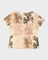 Vintage Y2k 00s Nicola Double Mesh Top - L