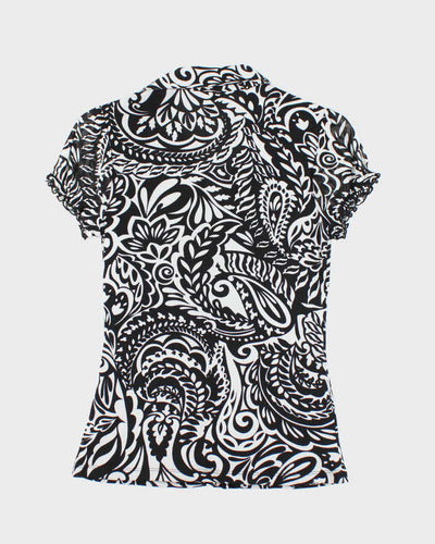 Vintage Y2k 00s GNW Ruffle Blouse - S