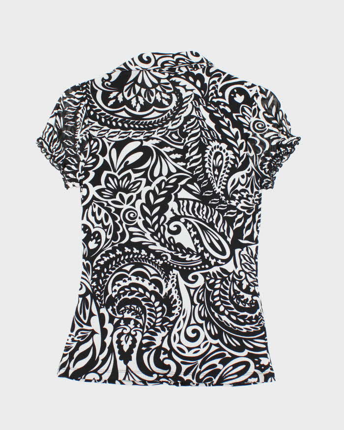 Vintage Y2k 00s GNW Ruffle Blouse - S