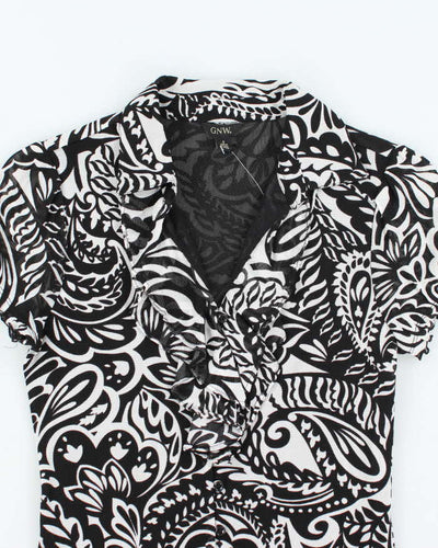 Vintage Y2k 00s GNW Ruffle Blouse - S