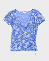 Vintage Y2k 00s Jessica Mesh Floral Blouse - M