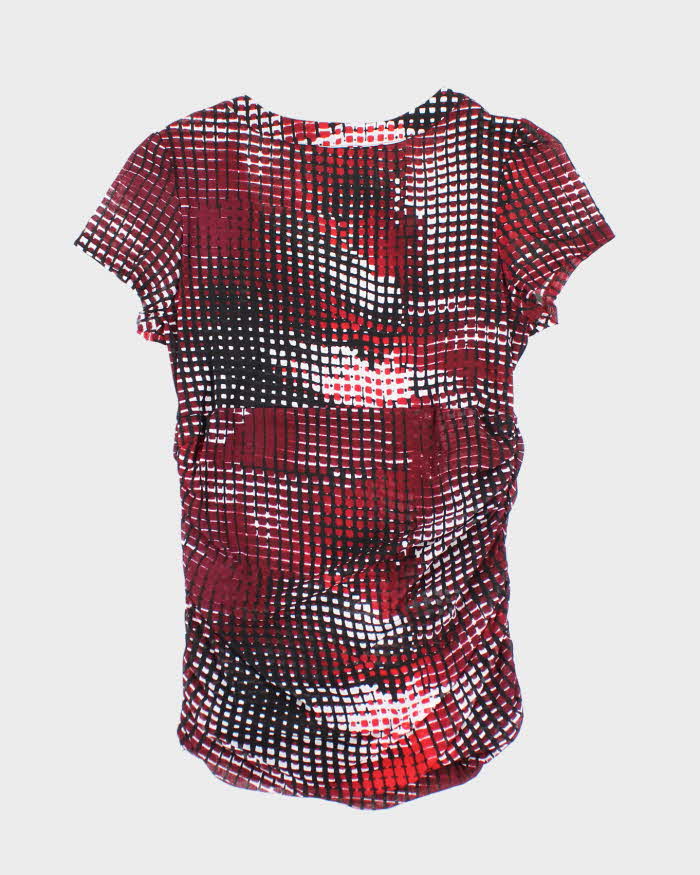 Vintage Y2k 00s Ricki's Double Layer Mesh Blouse - M