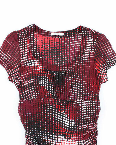 Vintage Y2k 00s Ricki's Double Layer Mesh Blouse - M