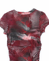 Vintage Y2k 00s Ricki's Double Layer Mesh Blouse - M