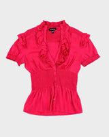 Vintage Y2k 00s Bebe Silk Blouse - S