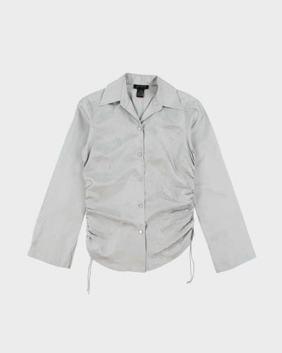 Vintage 90s The Limited Silk Ruched Blouse - S