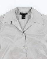 Vintage 90s The Limited Silk Ruched Blouse - S
