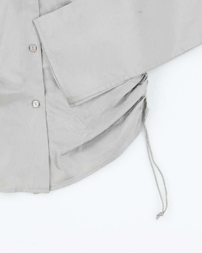 Vintage 90s The Limited Silk Ruched Blouse - S