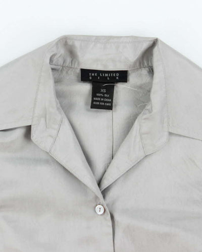 Vintage 90s The Limited Silk Ruched Blouse - S