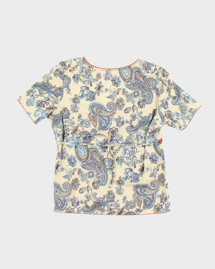 Vintage American Cruiser Paisley Pattern Blouse - M