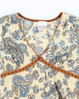 Vintage American Cruiser Paisley Pattern Blouse - M