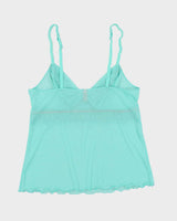 Vintage Y2k 00s La Vie En Rose Mesh Cami - S