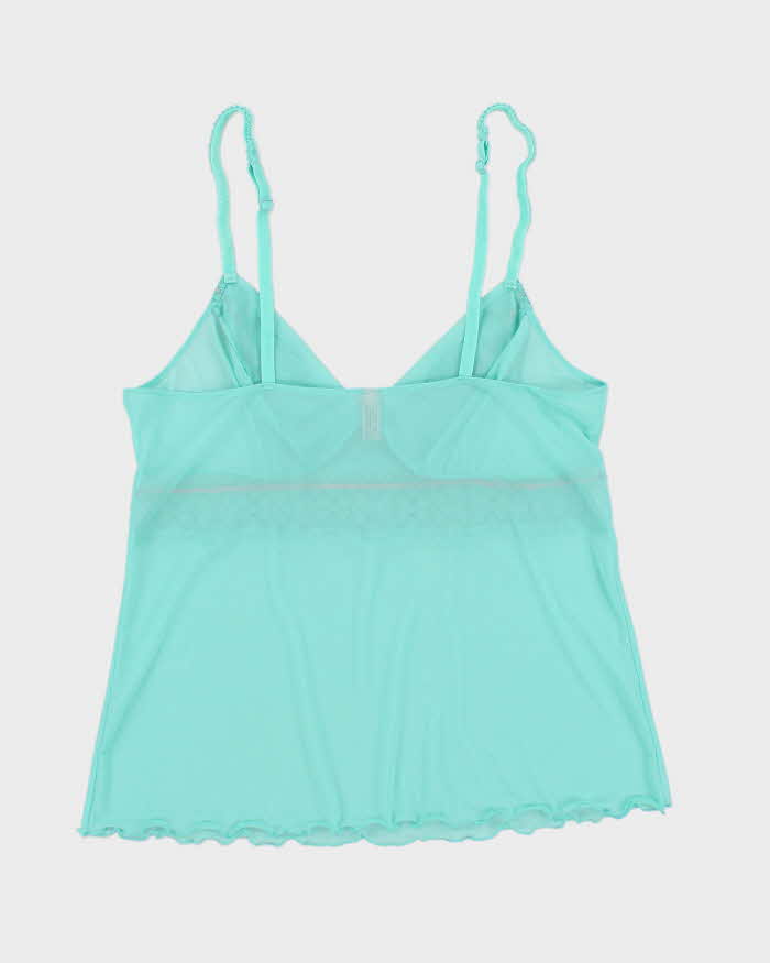 Vintage Y2k 00s La Vie En Rose Mesh Cami - S