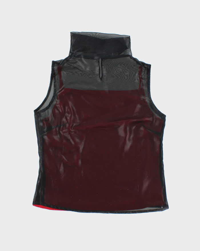 Vintage 90s Bosch Mesh Built-in Cami Top - M