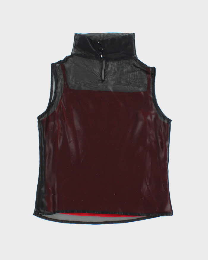 Vintage 90s Bosch Mesh Built-in Cami Top - M