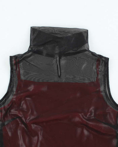 Vintage 90s Bosch Mesh Built-in Cami Top - M