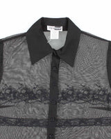 Vintage 90s Variations Mesh Blouse - S