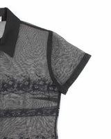 Vintage 90s Variations Mesh Blouse - S