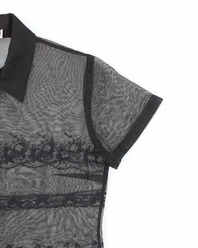 Vintage 90s Variations Mesh Blouse - S
