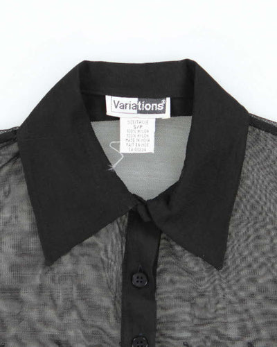 Vintage 90s Variations Mesh Blouse - S