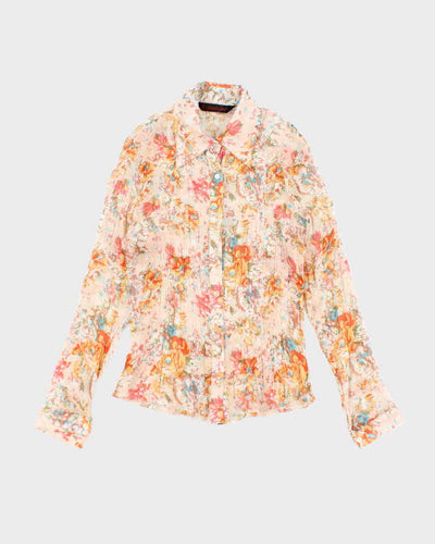 Vintage Y2k 00s Xiaobaitu Sheer Blouse - M