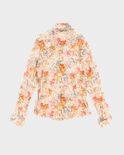 Vintage Y2k 00s Xiaobaitu Sheer Blouse - M