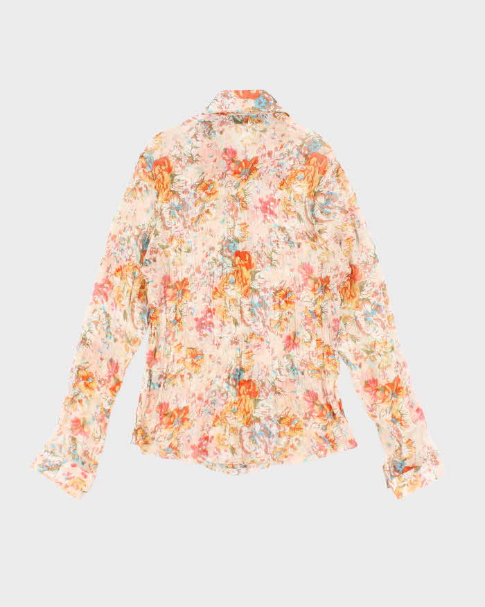 Vintage Y2k 00s Xiaobaitu Sheer Blouse - M