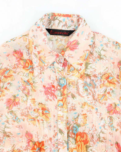 Vintage Y2k 00s Xiaobaitu Sheer Blouse - M