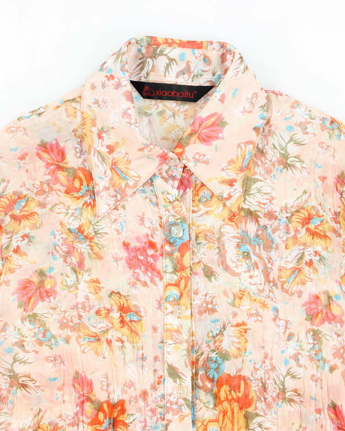 Vintage Y2k 00s Xiaobaitu Sheer Blouse - M