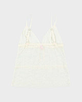 Vintage Y2k 00s Blush Lace Cami - S