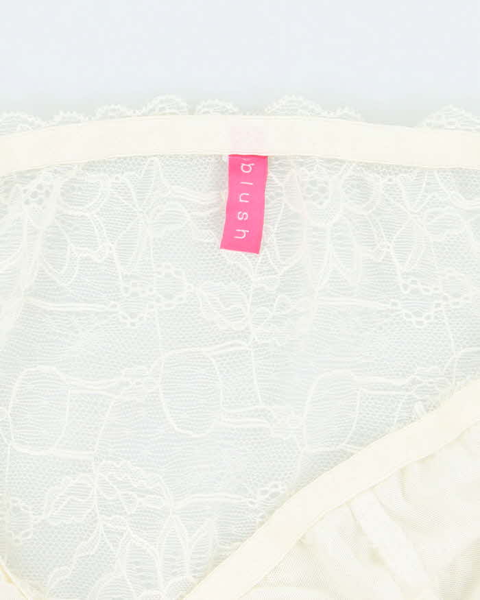 Vintage Y2k 00s Blush Lace Cami - S
