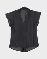 Vintage Y2k 00s Style &amp; Co Sheer Ruffle Blouse - M
