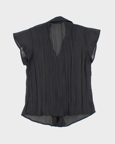 Vintage Y2k 00s Style & Co Sheer Ruffle Blouse - M