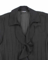 Vintage Y2k 00s Style &amp; Co Sheer Ruffle Blouse - M